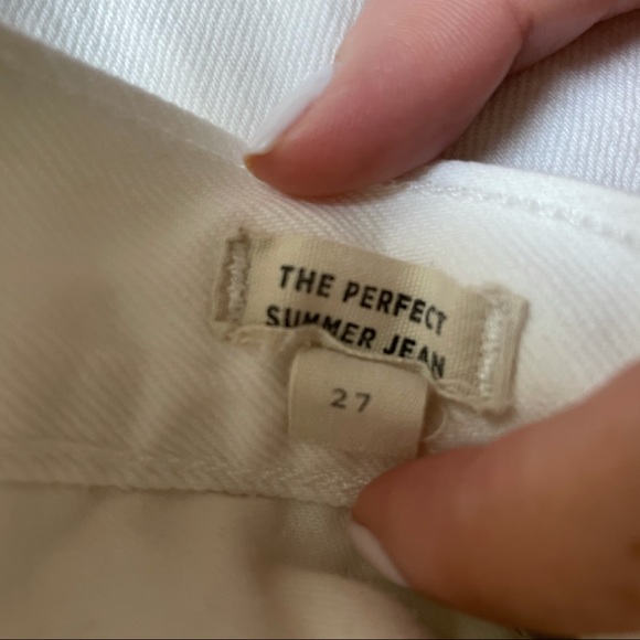 Madewell perfect summer jean in tile white - Picture 3 of 3